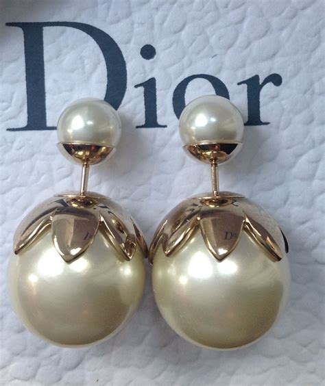 dior pear earrings